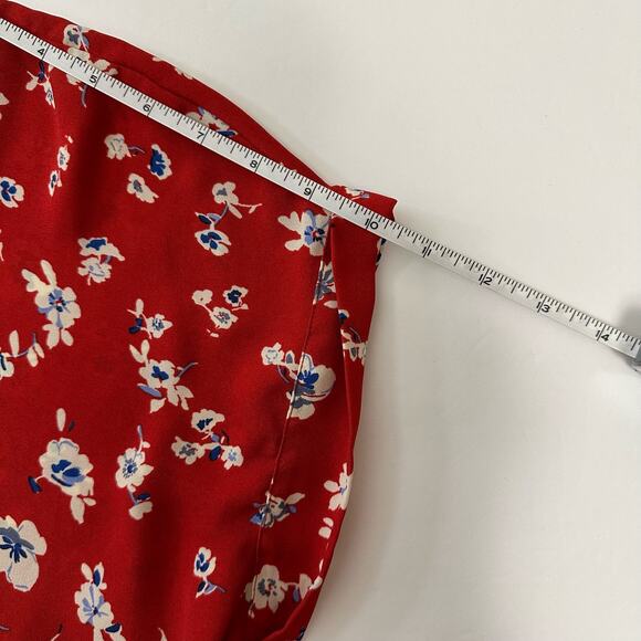 Floral Red Women's Top - Picture 8 of 8